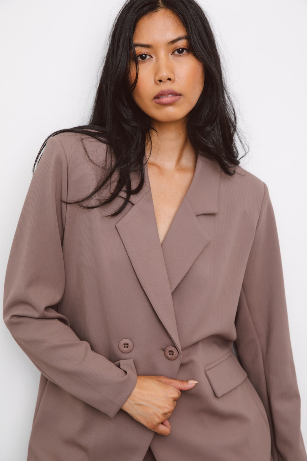 Taupe Oversized Blazer