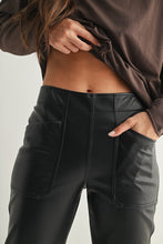 Load image into Gallery viewer, Wide Leg Leather Pants
