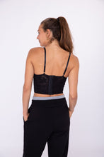 Load image into Gallery viewer, Lace Corset Top Black
