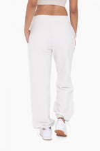 Load image into Gallery viewer, Fleece Wide Leg Pant Ivory
