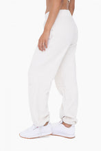 Load image into Gallery viewer, Fleece Wide Leg Pant Ivory
