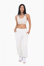 Load image into Gallery viewer, Fleece Wide Leg Pant Ivory
