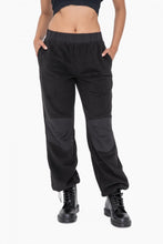 Load image into Gallery viewer, Fleece Wide Leg Pant Black
