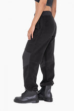 Load image into Gallery viewer, Fleece Wide Leg Pant Black
