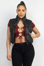 Load image into Gallery viewer, Faux Leather Padded Vest
