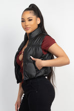 Load image into Gallery viewer, Faux Leather Padded Vest
