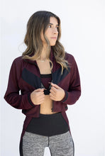 Load image into Gallery viewer, Chevron Front Crop Jacket
