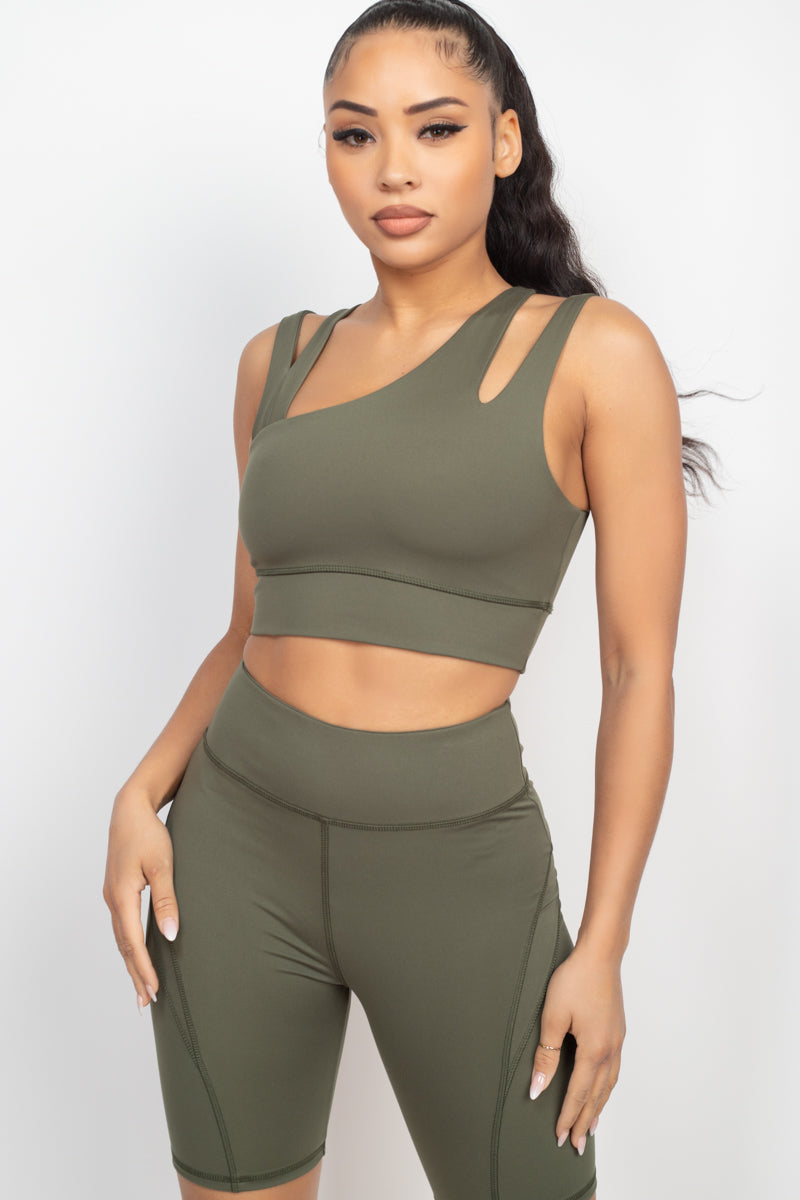 Olive Biker Set