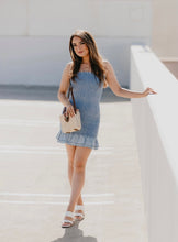 Load image into Gallery viewer, Denim Ruffle Minidress
