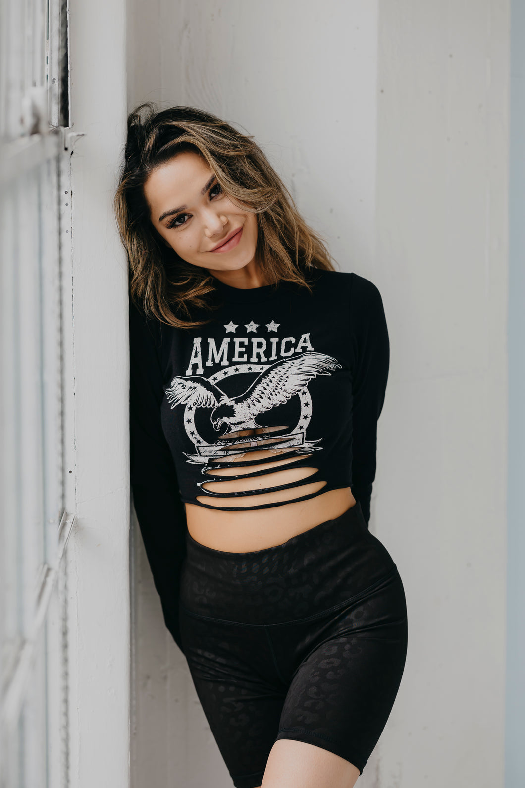 America Cut Out Tee