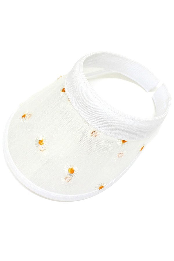 White Flower Visor