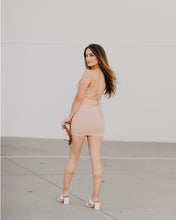 Load image into Gallery viewer, Tan Open Back Dress
