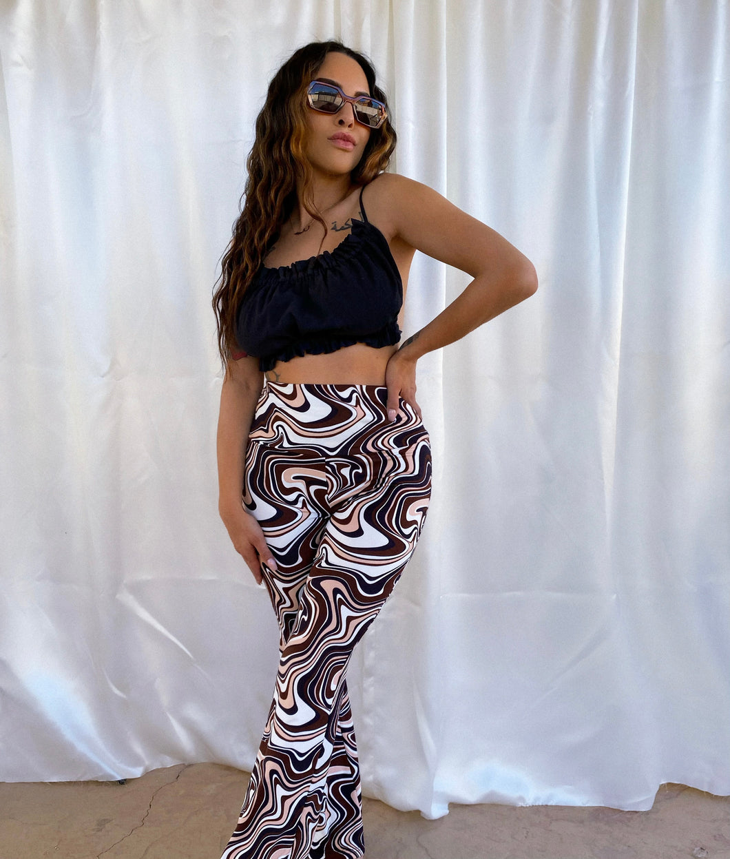 Wavy Baby Bellbottom Pants