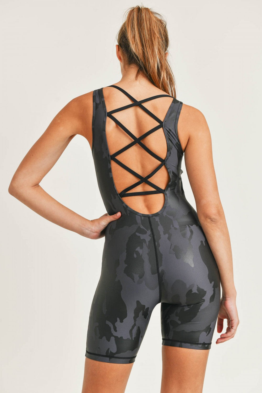 Metallic Camo Gym Suit